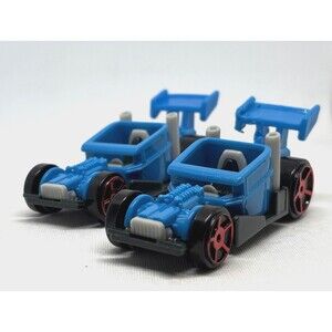 McDonalds Hot Wheels 2019 Collab Blue Racer --One Car Has Body Damage READ DESCR